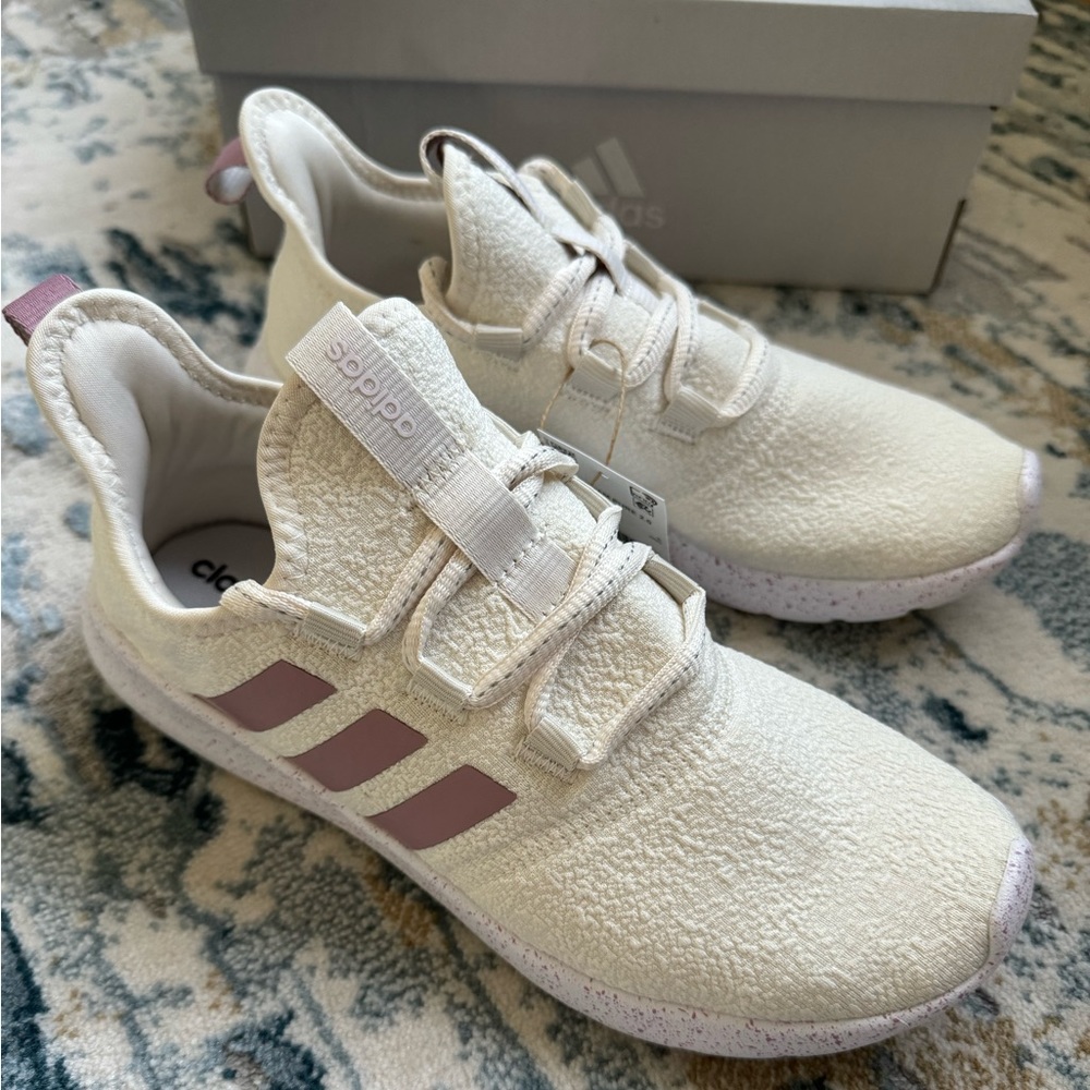 Adidas Cloudfoam Pure 2.0 in Pink and Textured Ivory - Size 6.5 Womens